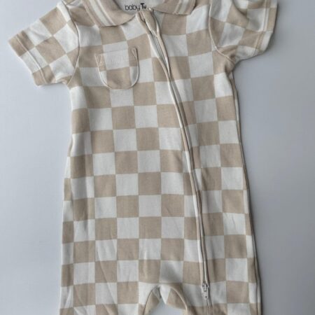 TU BOY 2 IN 1ZIPPER ROMPER (6-9)