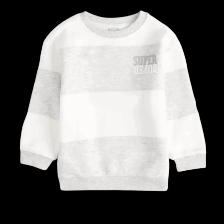 GREY PRINT CREW NECK SWEATSHIRT 2-3Yrs