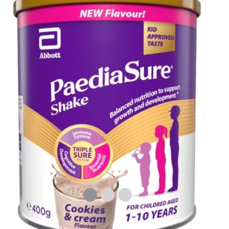 PaediaSure Shake 400g, Cookies & Cream Nutritional Supplement Drink Multivitamin for Kids 1-10 Yrs Vegetarian