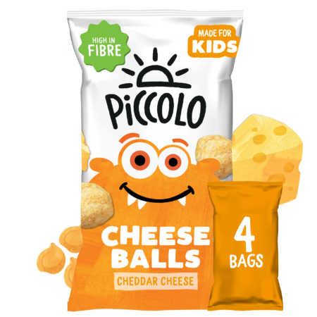 Piccolo Kids Organic Cheese Multigrain Balls 4x15g (3yrs+)