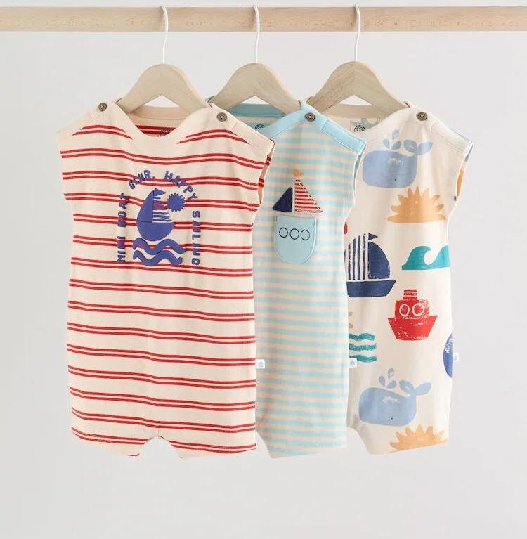 NEXT 3-1 BOYS ROMPER 6_9m