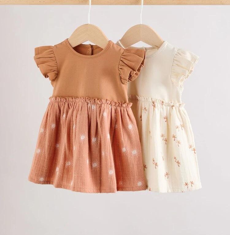 NEXT 2-1 BABY DRESS 9_12m