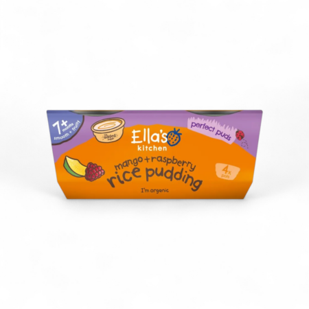 ELLAS KITCHEN Mango + raspberry rice pudding (7M+) SMOOTH+FLUFFY