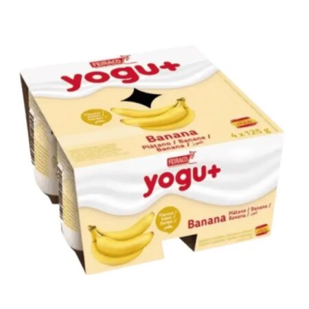 Feiraco Yogu+ Banana Yoghurt 4 Cups 12m+