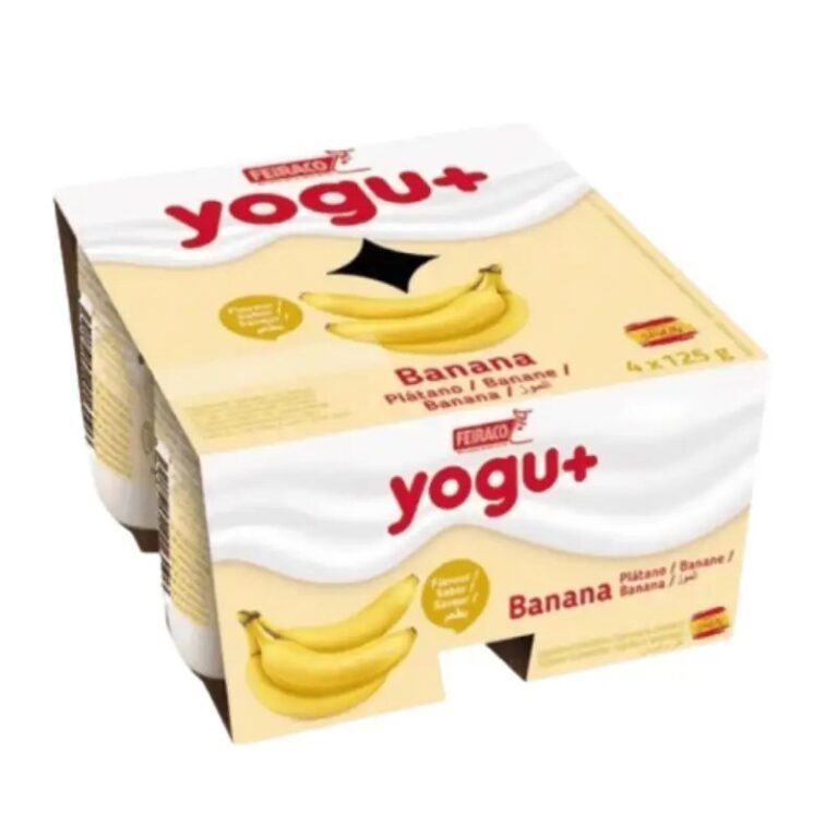 Feiraco Yogu+ Banana Yoghurt 4 Cups 12m+