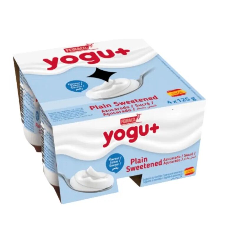 Feiraco Yogu+ Plain Sweetened Yoghurt 4 Cups 12m+