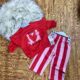 babygirl stripe trouser and top 3-6months