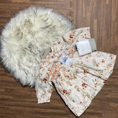 NEXT BABY GIRL FLORAL DRESS + tight