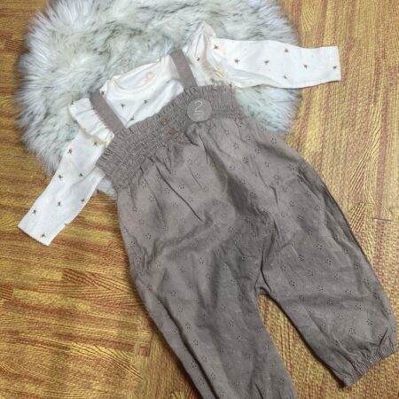 NEXT LACE ROMPER AND INNER TOP 12_18M