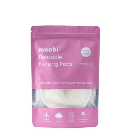Moobi Reusable Nursing Bra Pads (6 Pieces)