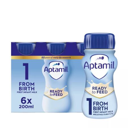 Aptamil ready to feed from birth 6× 200ml (stage 1)
