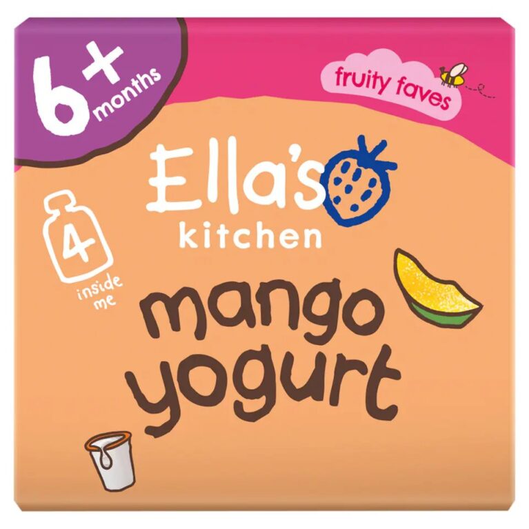 Ella's Kitchen Organic Mango Yogurt Baby Food Pouch 6m+ 4x90g