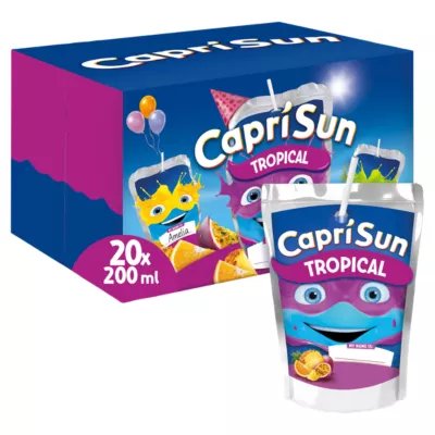 Capri Sun Capri-Sun Tropical Party Pack: 20 x 200ml Kids' Juice Drink