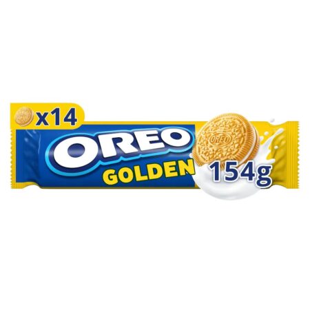 OREO Golden Cookie Sandwich Biscuits 154g