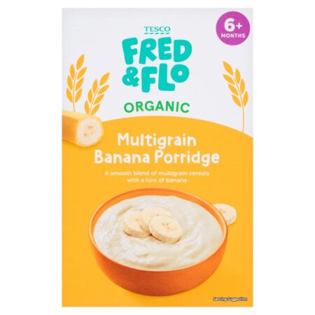 TESCO FRED & FLO Organic Multigrain Banana Porridge 120g