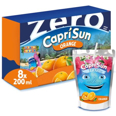 Capri-Sun Zero Orange 8 x 200ml Kids' Juice Drink